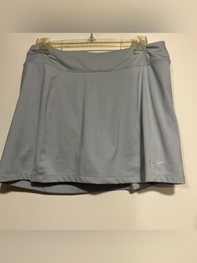 Nike Pale Gray Athletic Skirt with Built-In Shorts -Skort